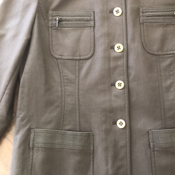 ELLEN TRACY MILITARY STYLE JACKET WOMANS SIZE 12 - Picture 7 of 12